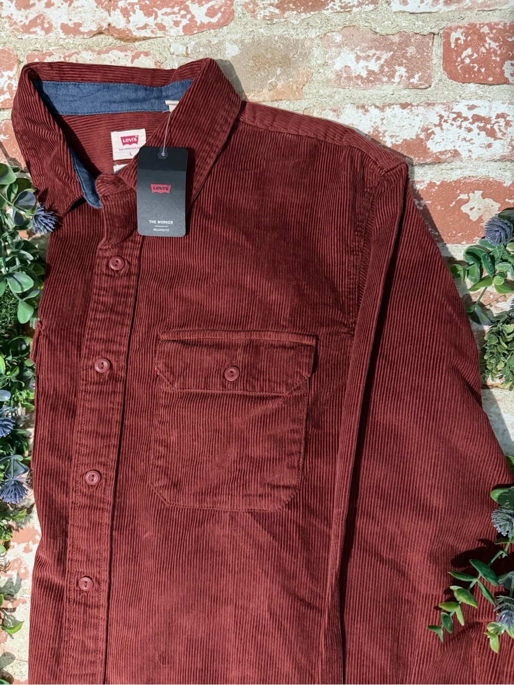 Levi's The Worker Corduroy Shirt - Rust